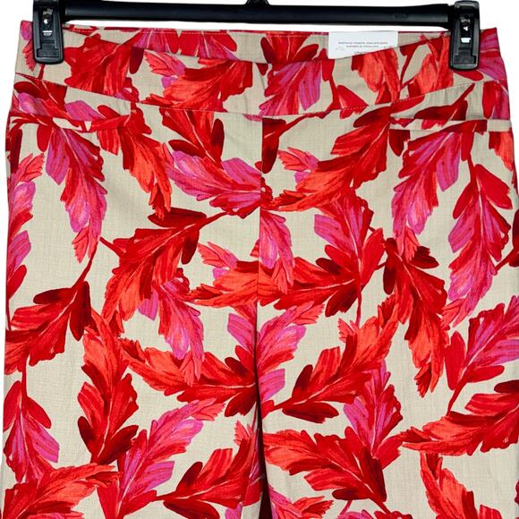 Chico’s SZ 2R (12R) Brigitte Slim Leg Crop Pants So Slimming Feather Pull-On New - Picture 2 of 7